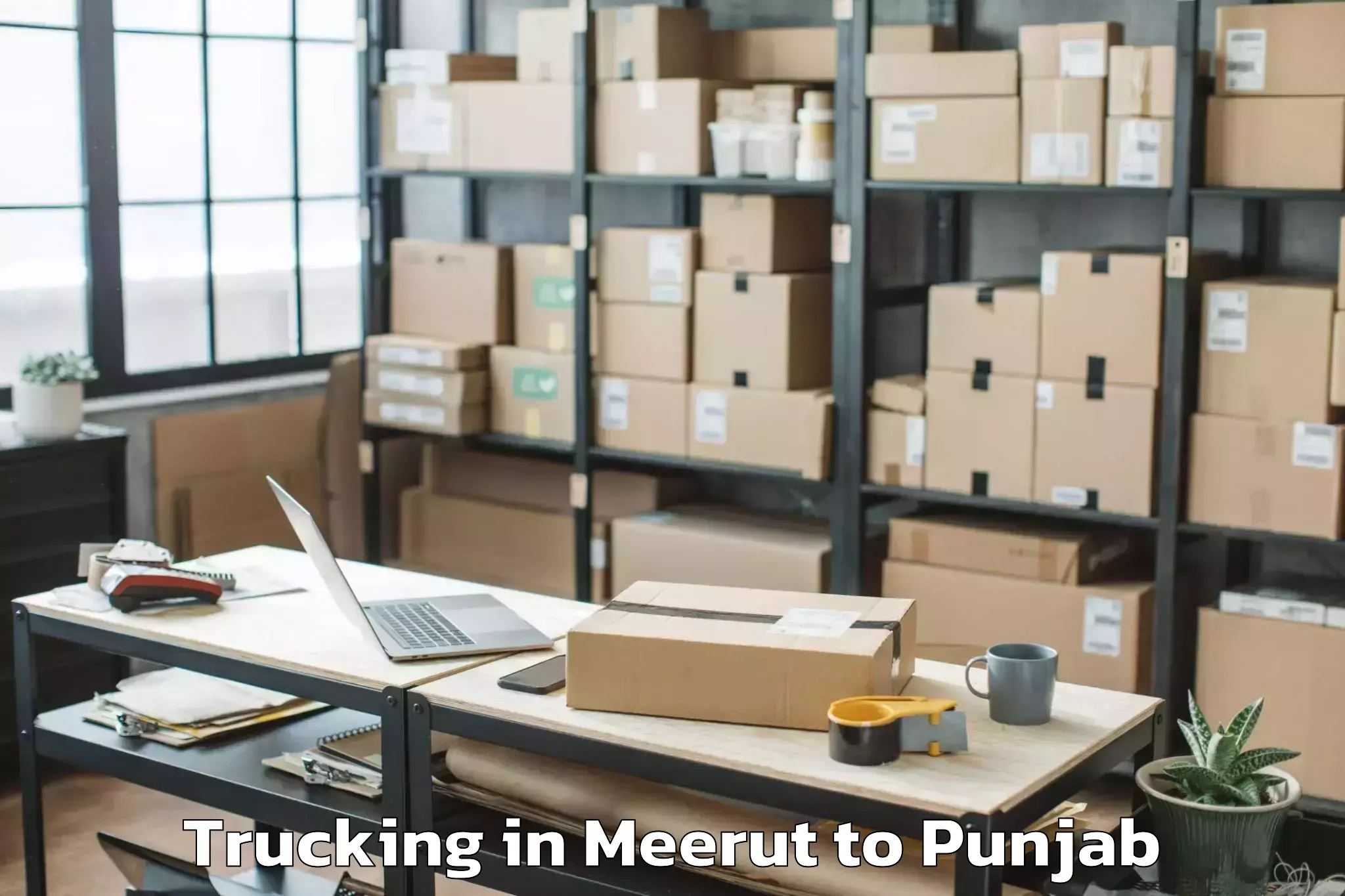 Affordable Meerut to Sardulgarh Trucking